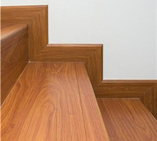 Well-maintained modern wooden staircase by Mikasa Floors