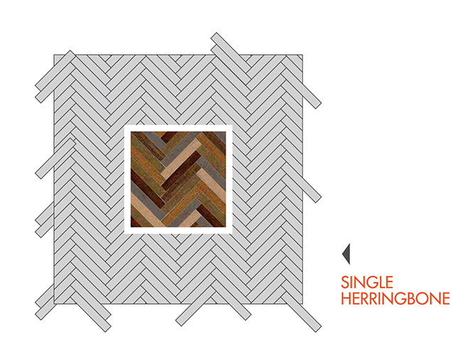 Mikasa  single herringbone pattern